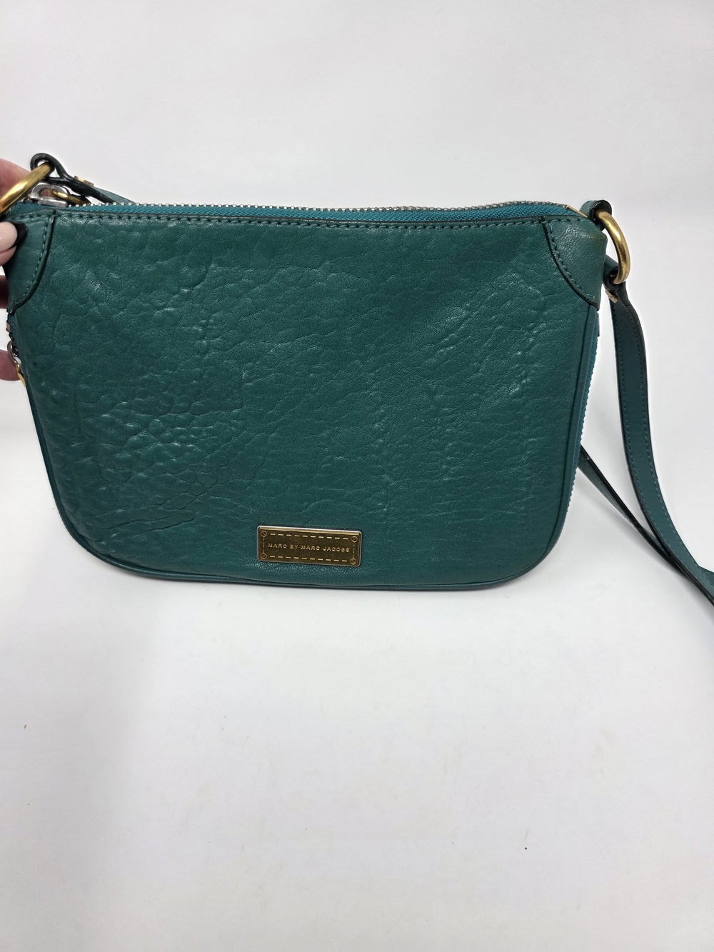 Marc by Marc Jacobs Emerald Green Leather Crossbody Bag